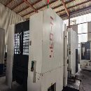 台群精机630卧加，H635双工位卧式加工中心 双交换工作.